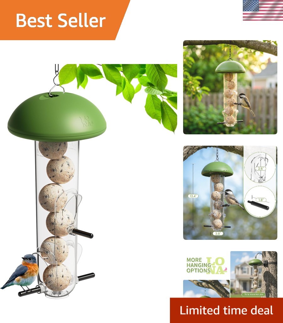 LONA Weather-Resistant Suet Ball Bird Feeder for Small Birds - Easy to Hang gallery