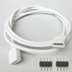 4Pin Extension Wire Connector Cable Cord For 5050 3528 RGB LED Strip Lights