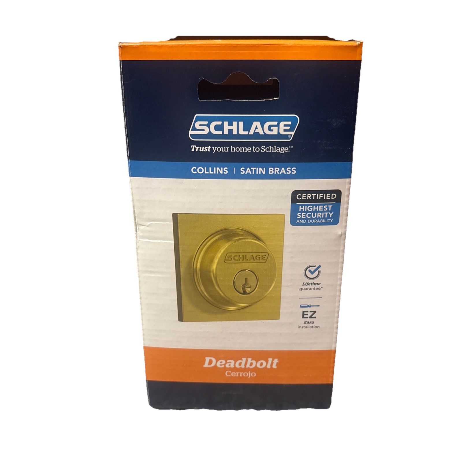 Schlage Collins Deadbolt Lock Single Cylinder Keyed Entry B60N G COL 608 gallery