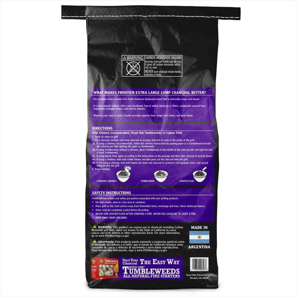 18 Lbs. Extra-Large Natural Lump Charcoal gallery