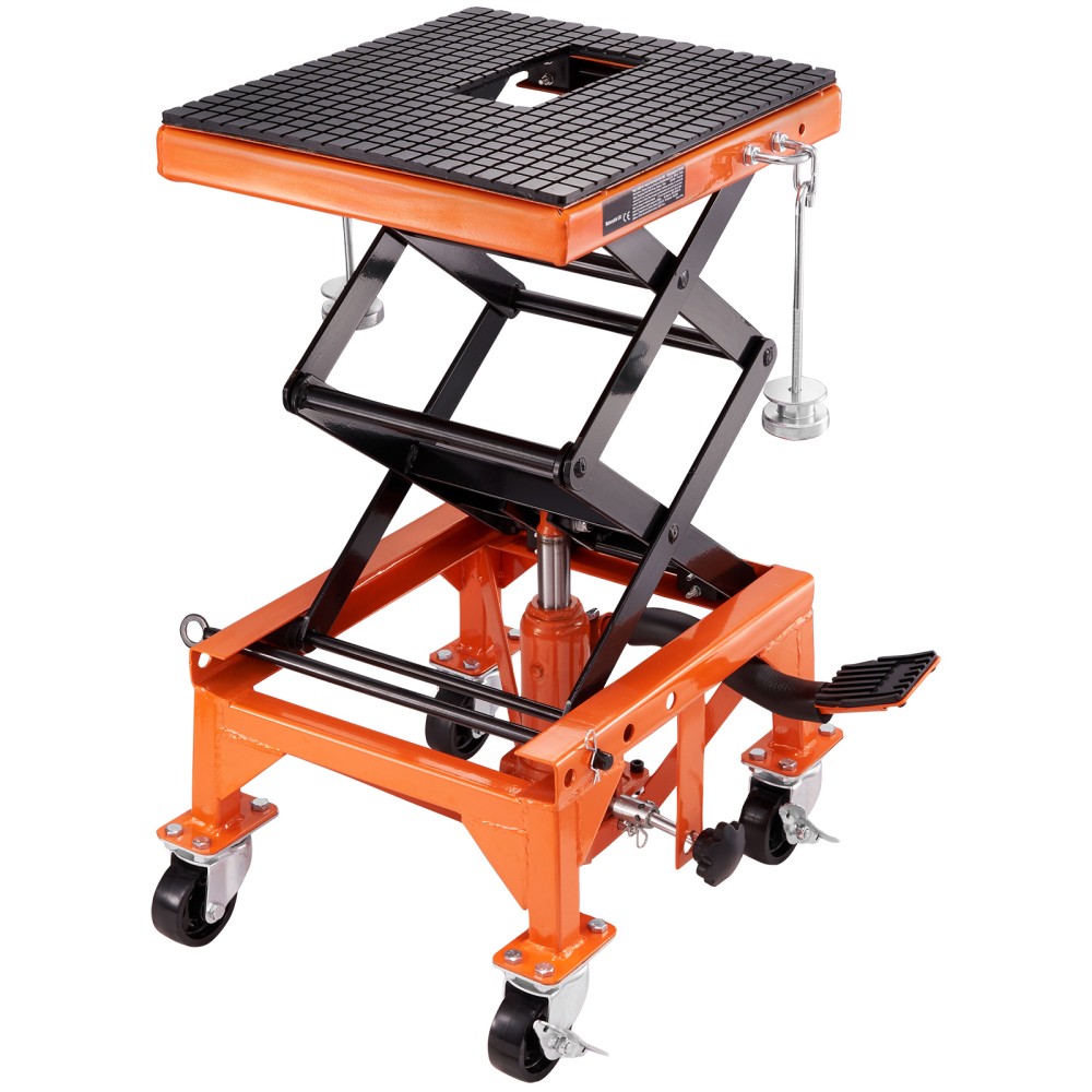 350LB Hydraulic Motorcycle Lift Table Jack for ATV Dirt Bike Foot Operated gallery
