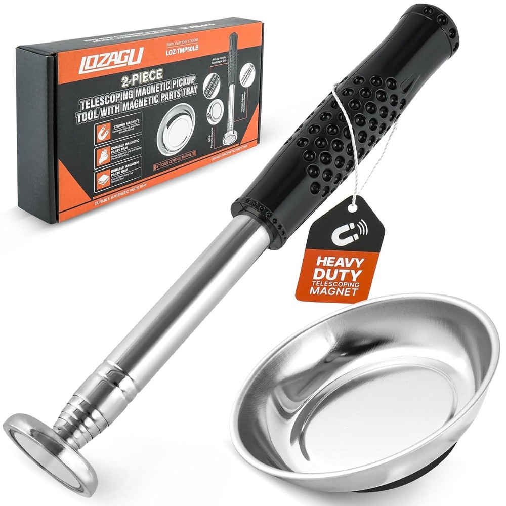 "Telescoping Magnetic Pickup Tool with 50Lb Pull Force, Magnet Stick Extendable