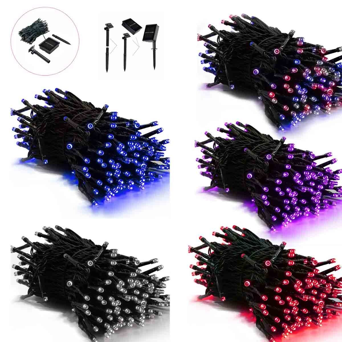 100 LED Solar Outdoor Waterproof Lights Outdoor Garden Wedding Party Christmas gallery