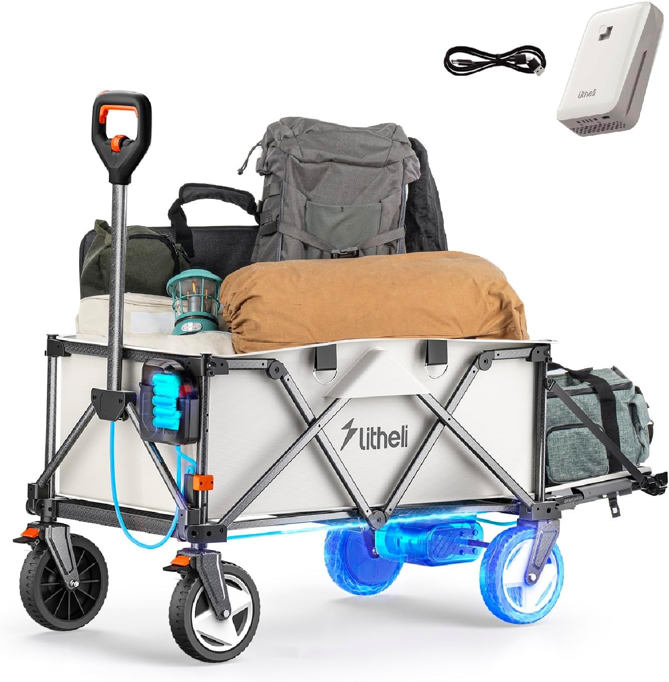 Electric Utility Wagon 300lb Capacity All-Terrain Variable Speed gallery