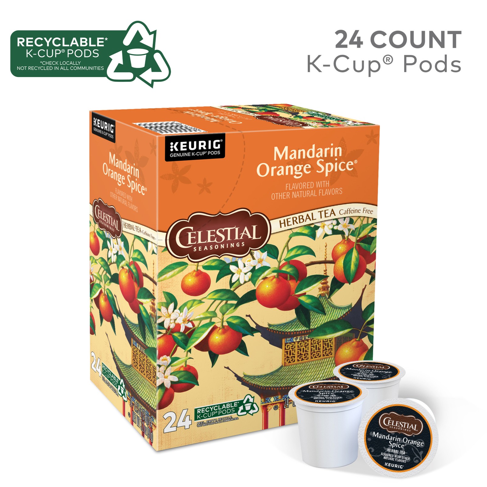 Mandarin Orange Spice® Tea, Single-Serve K-Cup Pods, 24 Count gallery