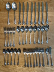 Oneida BANCROFT USA Stainless Flatware 36 Pieces Mixed Lot