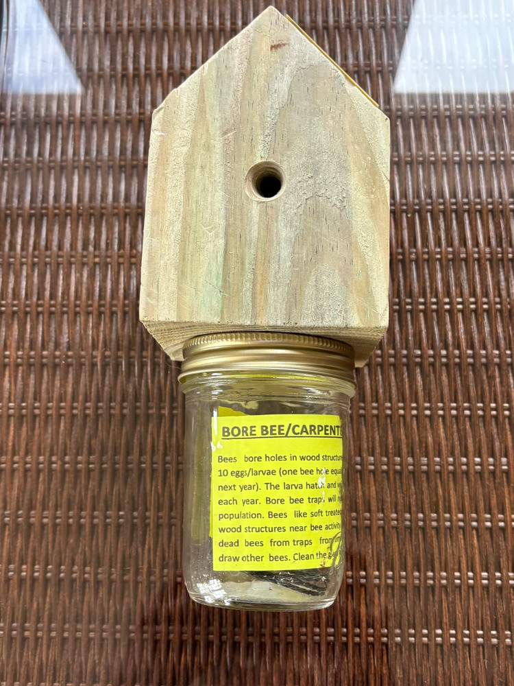 Carpenter Bee Traps *ONE* Rustic Design-Treated Pine (M3212)