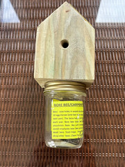 Carpenter Bee Traps *ONE* Rustic Design-Treated Pine (M3212)