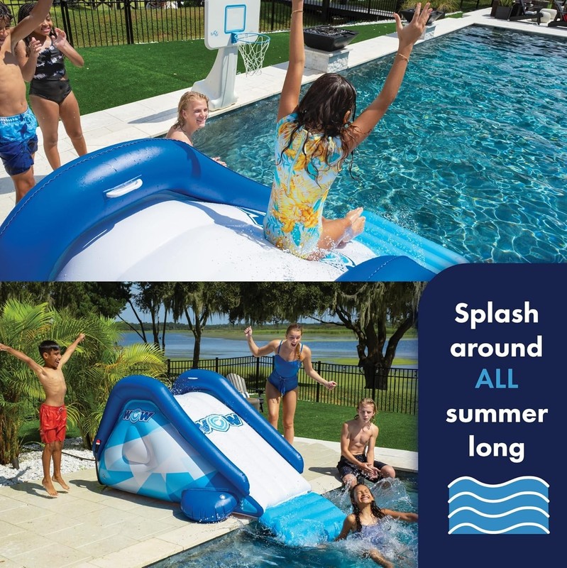 Cascade Design Inflatable Slide with Water Sprinkler - Family Fun in Your Pool gallery
