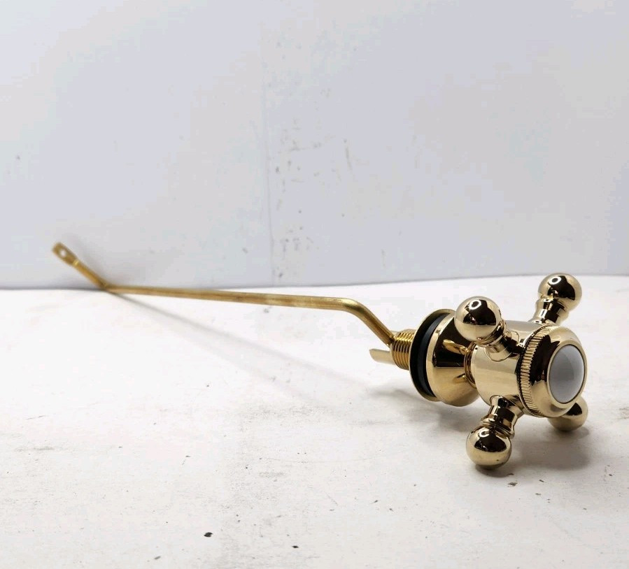 KINGSTON BUCKINGHAM KTBXS2 SIDE MOUNT TOILET TANK LEVER ASSEMBLY POLISHED BRASS gallery