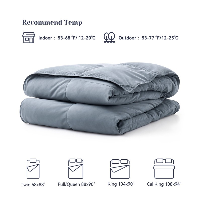 Oversize Summer Cooling Lightweight Down Comforter Hot Sleeper Bed Blanket gallery