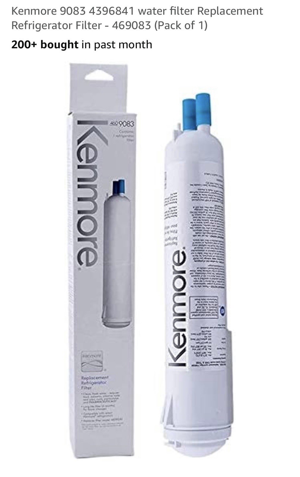 1 Piece Water Filter 9083 Replacement for Kenmore® 9083, 9030, 46- 9083, 46-9030 gallery