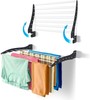 LEBENSART Folding Laundry Drying Rack 38" Wide WHITE 50Lb load capacity gallery