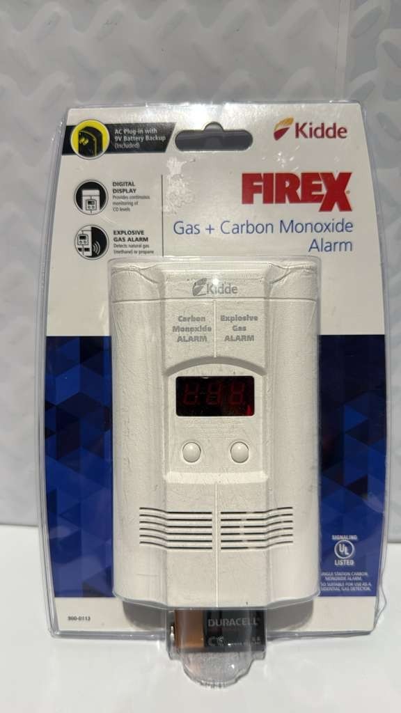Firex Plug-In Explosive Gas and Carbon Monoxide Detector, 9V Battery Backup gallery