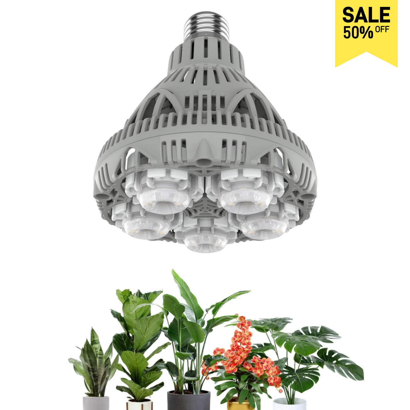 24W LED Grow Light Bulb Sunlike Full Spectrum Indoor Veg Bloom Hydroponics E26 gallery