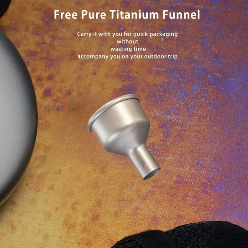 KEITH Titanium Pocket Flask with Funnel – 100ml / 200ml gallery