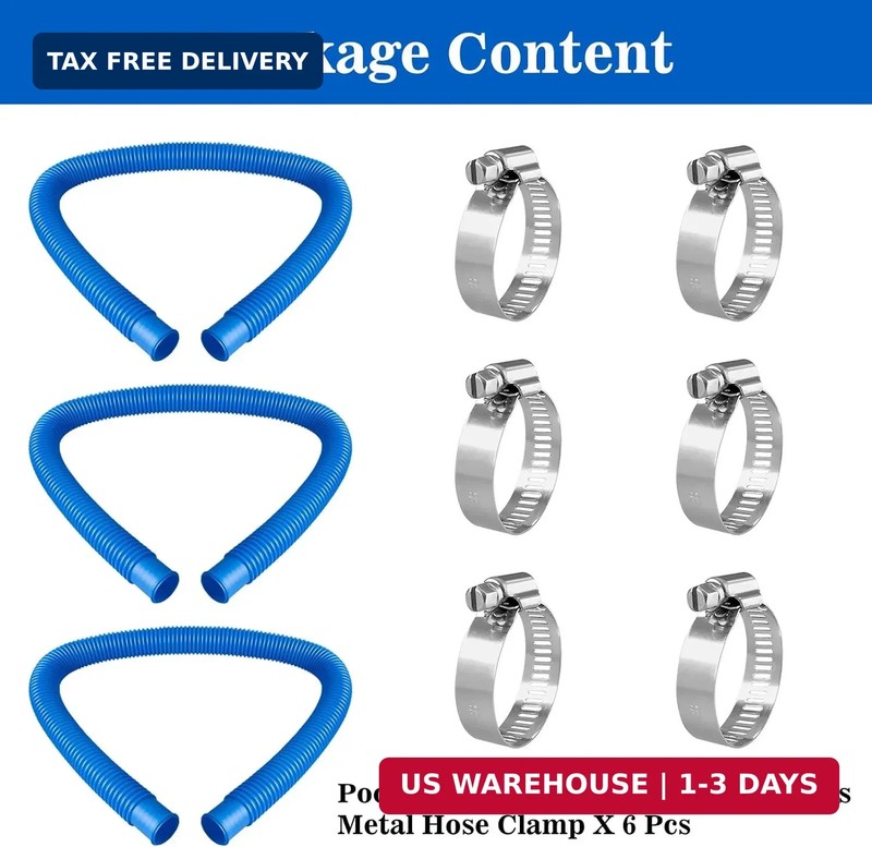 Pool Pump Hoses for Above Ground Pool - 1.25 x 41 Inch Hose Fit for In tex Pool gallery