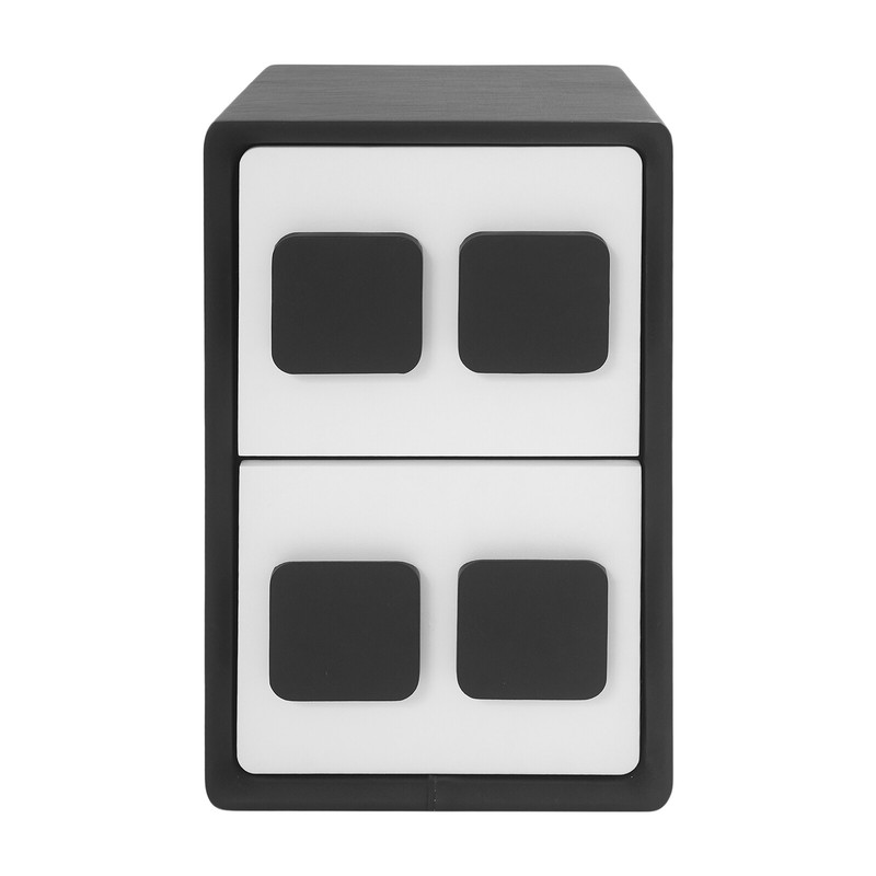 Modern Minimalist End Table, Bedside Table, Floorstanding End Table W/ 2 Drawers gallery