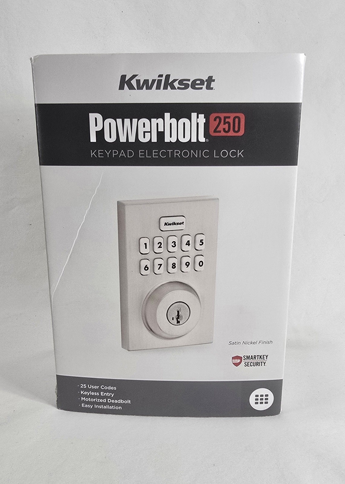 Kwikset Keyway Keypad Electronic Lock Grade 3 Satin Nickel KW1 992500-005 gallery
