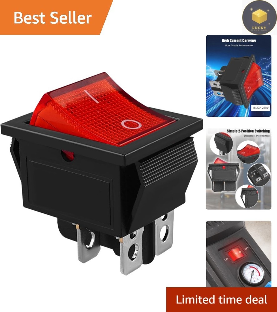 Reliable 4-Pin 2-Position Air Compressor Switch with Light for Kobalt 8 Gal