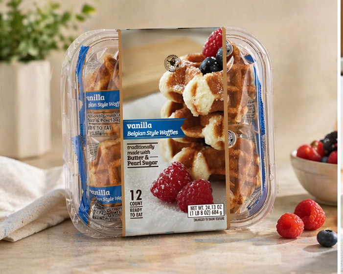 2 PACK Universal Bakery Belgian Style Waffles, Vanilla, 2 oz, 12 ct Ready to eat gallery