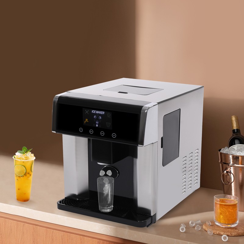 Nugget Ice Maker 33lbs Countertop Pebble Ice Maker Machine Self-Cleaning ZB-10E gallery