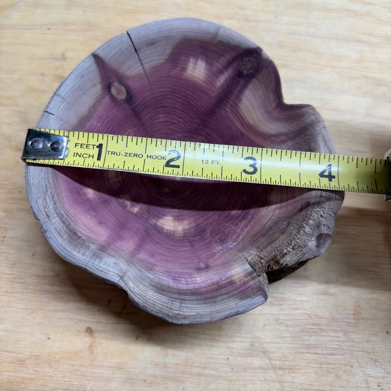 Red Cedar Driftwood Dish – Handmade 4” Bowl for Jewelry, Coins, or Crystals gallery
