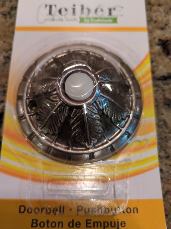 Teiber Pushbutton Door Bell Round NEW Surface Mount 2 Wire Craftmade Brand gallery
