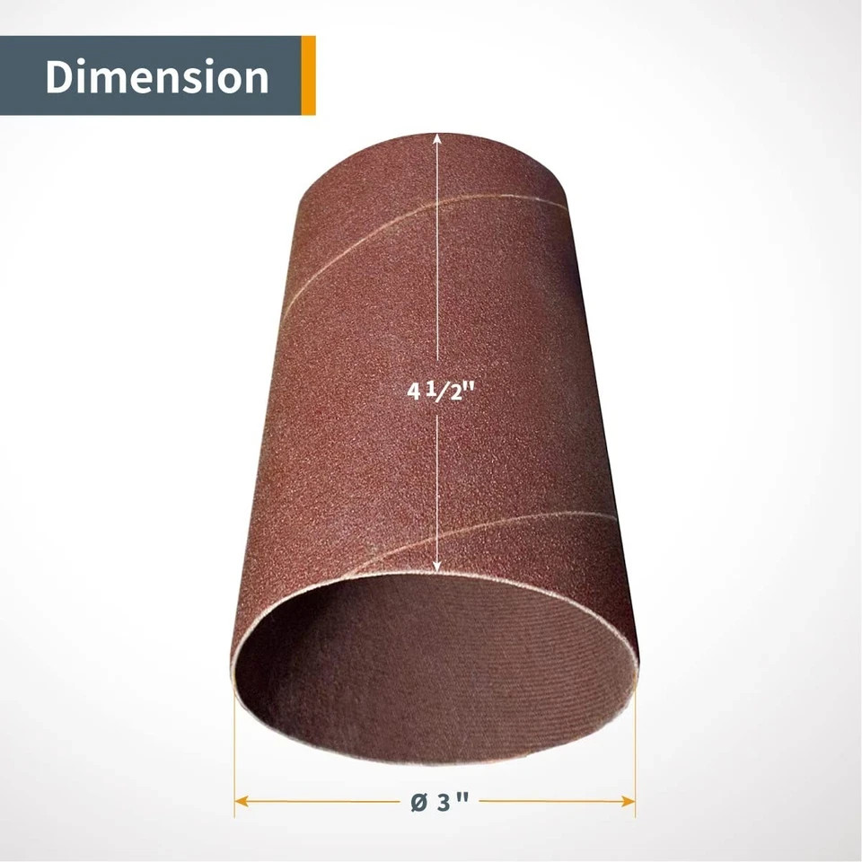 11215 4.5 Inch Sanding Sleeves for Spindle Sander | 120 Grit | Aluminum Oxide... gallery