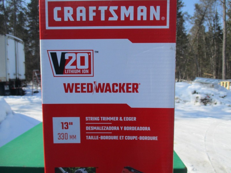 New, 13” Cordless String Trimmer Edger Craftsman V20 2.0Ah Battery & Charger gallery
