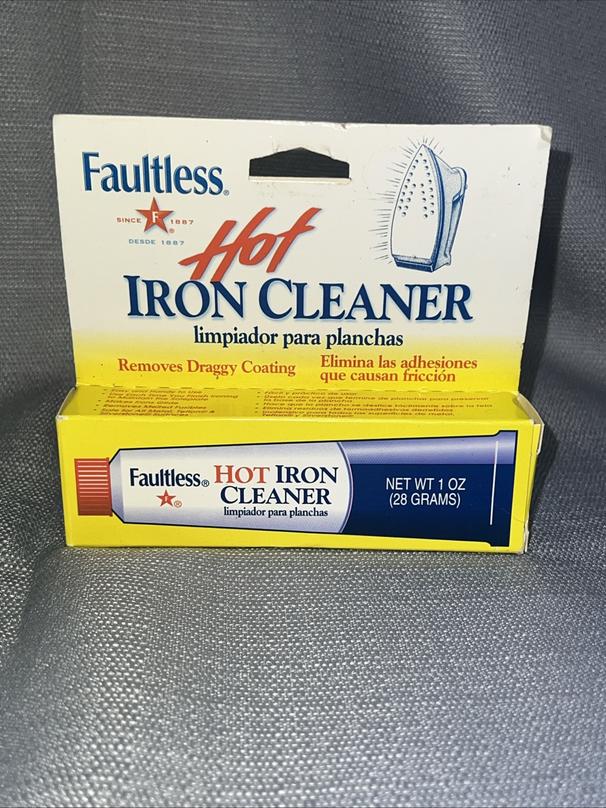 Faultless Starch Faultless Hot Iron Cleaner 1oz 28 Grams Vintage Box gallery