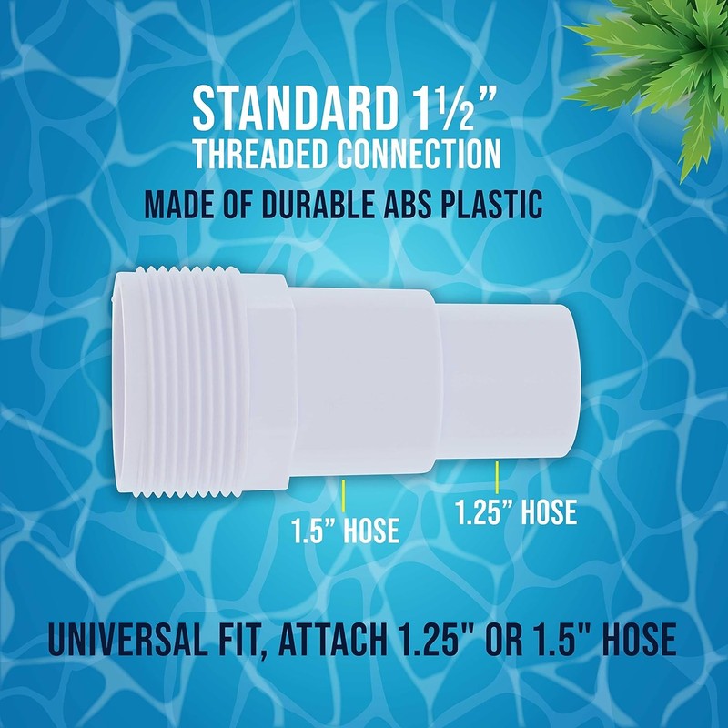 U.S. Pool Supply Replacement Universal Combo Hose Adapter, 1-1/4" 1-1/2 Inch gallery