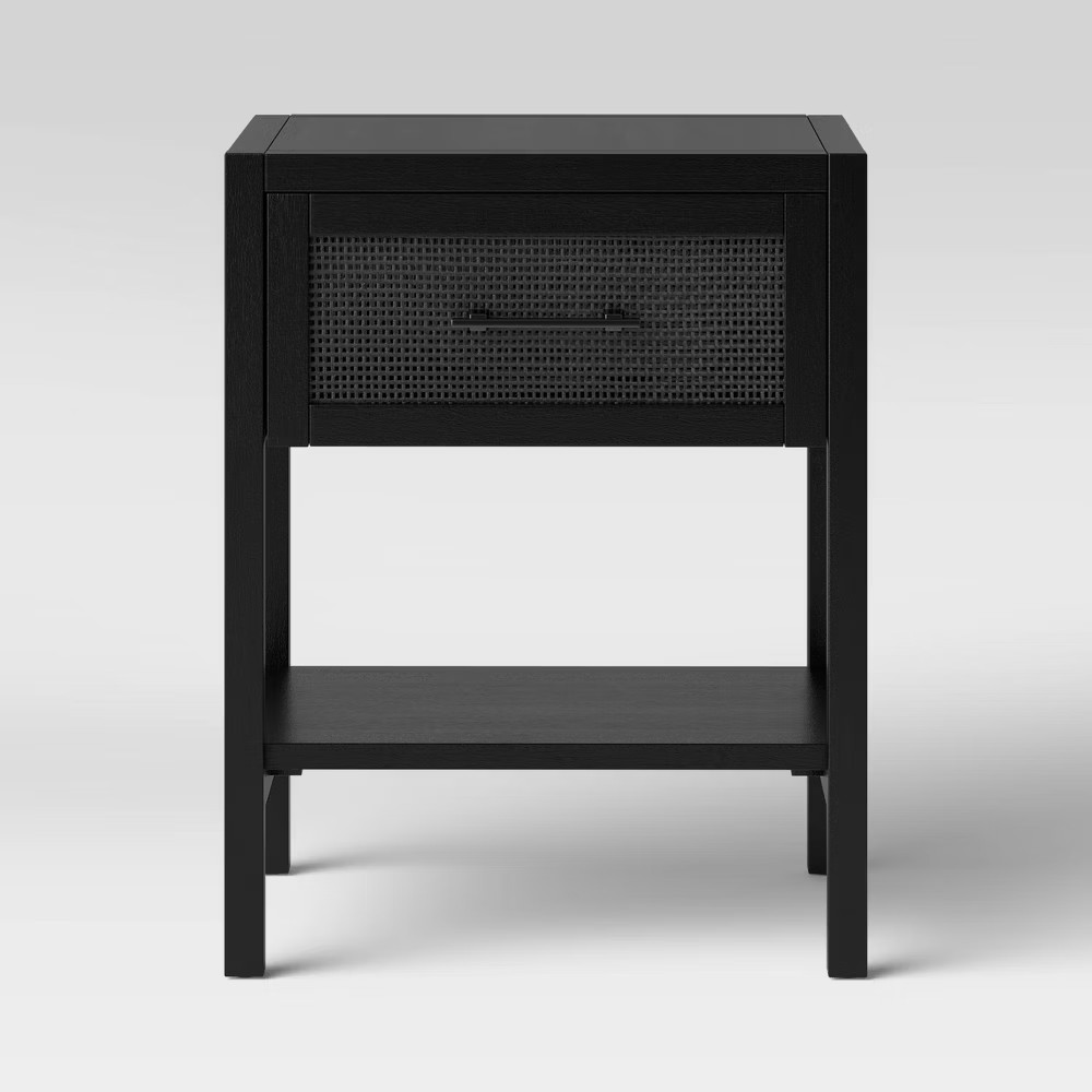 Warwick End Table with Drawer Black - Threshold gallery