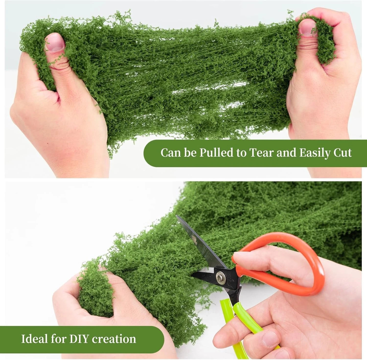 Fake Moss for Plants Indoor, Artificial Moss for Arts and Crafts, Faux Grass for gallery