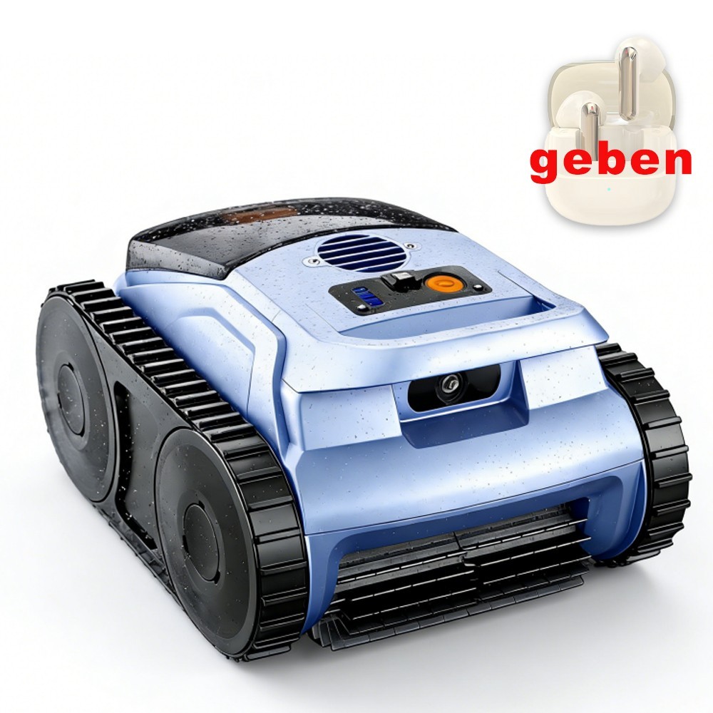 2026 Cordless Robotic Pool Vacuum Pool Cleaner w/ Track Drive for Inground Pools gallery
