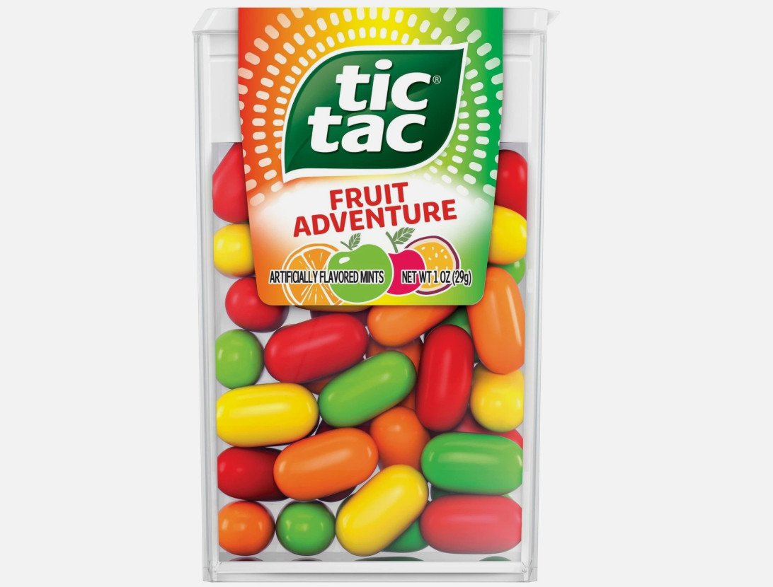 NEW!!!Tic Tac Fruit Flavored Mints, 12 Count, 1.0 oz Each (BB01/2026) gallery