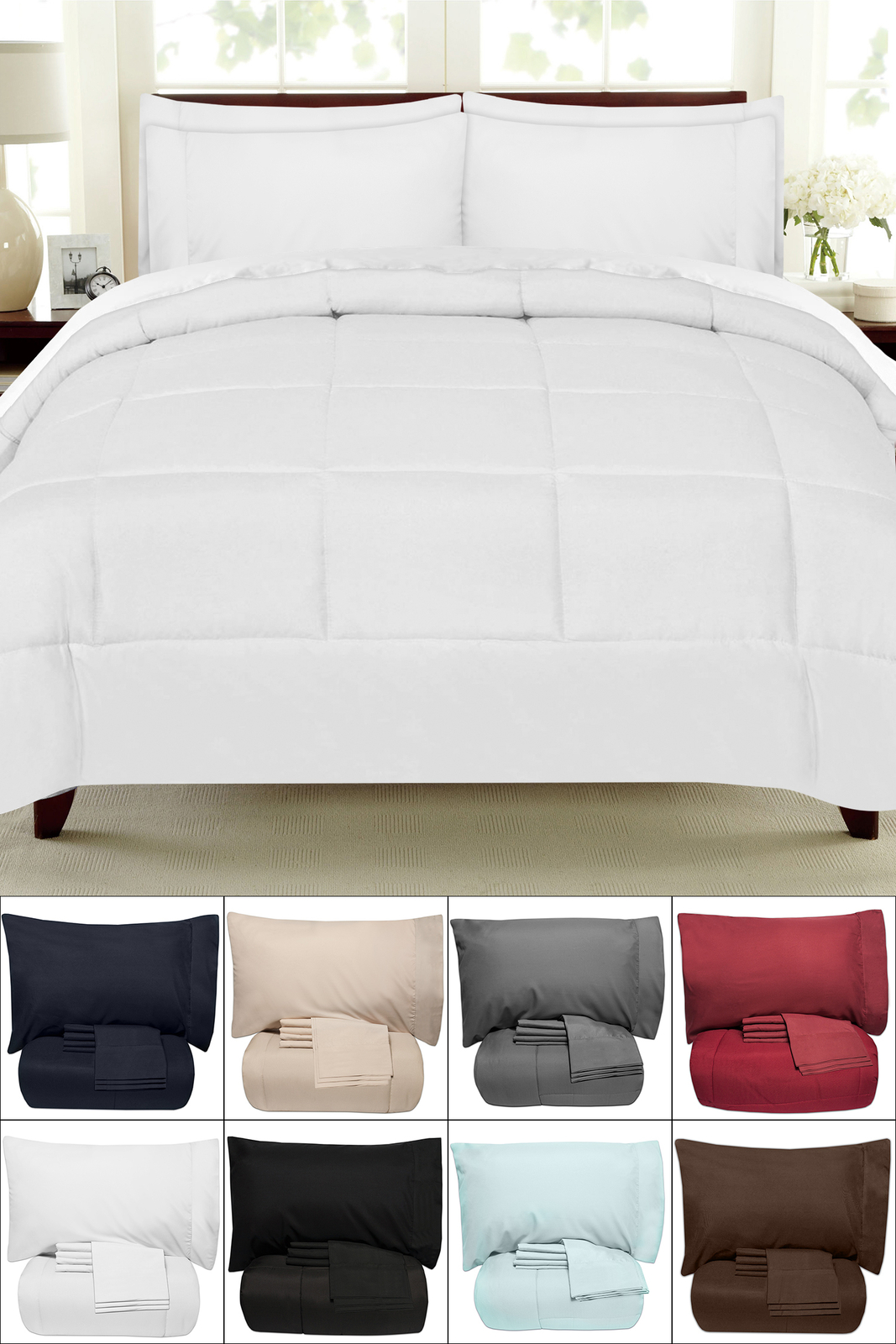 Bed-In-A-Bag Down Alternative Comforter & Sheet Set gallery