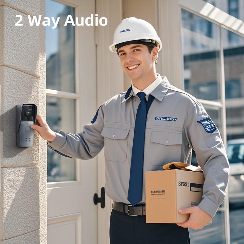 Video Doorbell Intercom System Wired 2x 7inch Monitor Outdoor Camera IR Night gallery