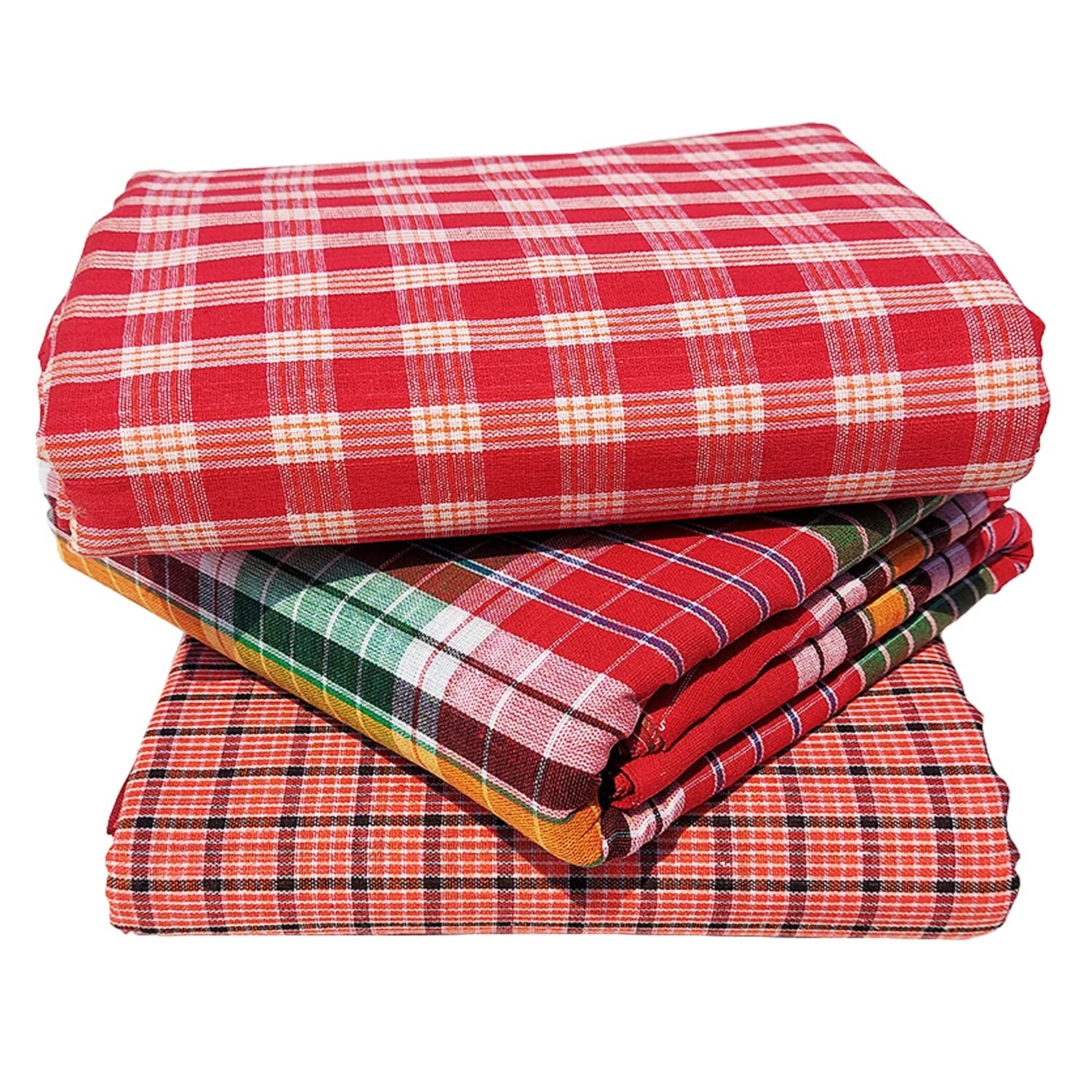Soft Bath Towels 150 GSM Faster Drying Gamcha Cotton Bath Towel set of 3 US gallery