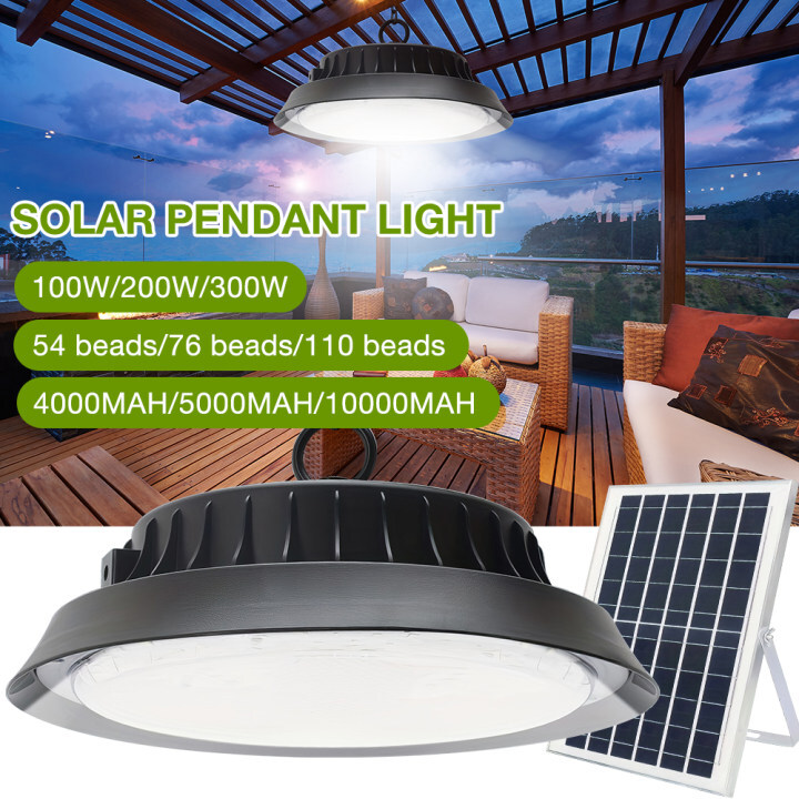 Solar Shed Light Outdoor Pendant Light With Solar Panel with Remote for Shed gallery