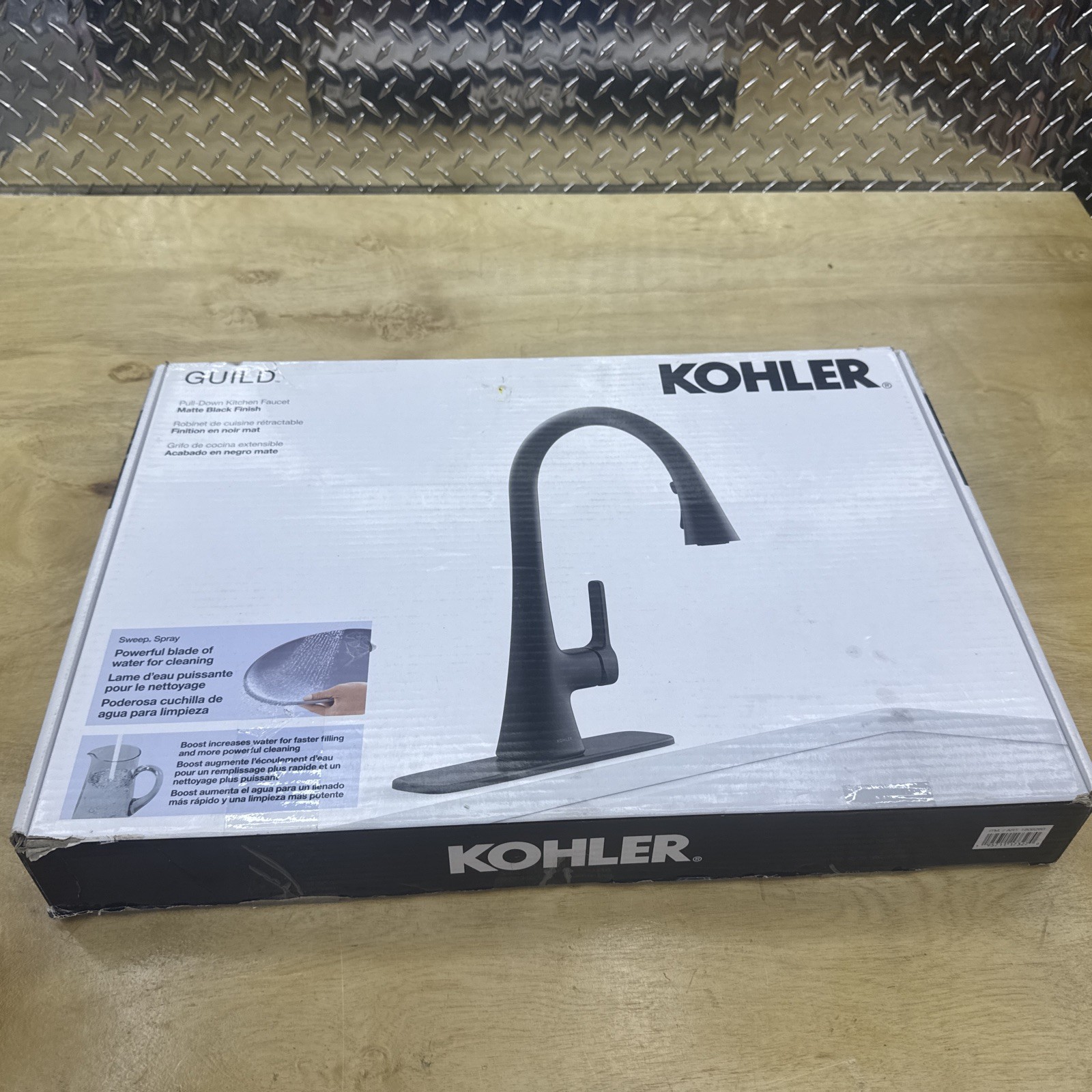Kohler R33912-BL Guild Pull-down Kitchen Sink Faucet Matte Black gallery