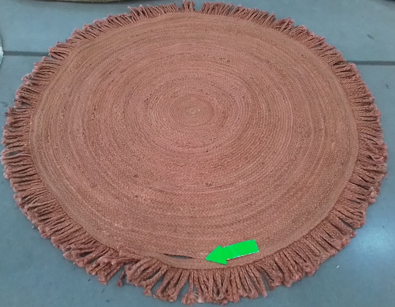 NATURL BEIGE 5'-0" x 5'-0" Broken Thread Rug, Reduced Price 1172768092 NF114A-5R gallery