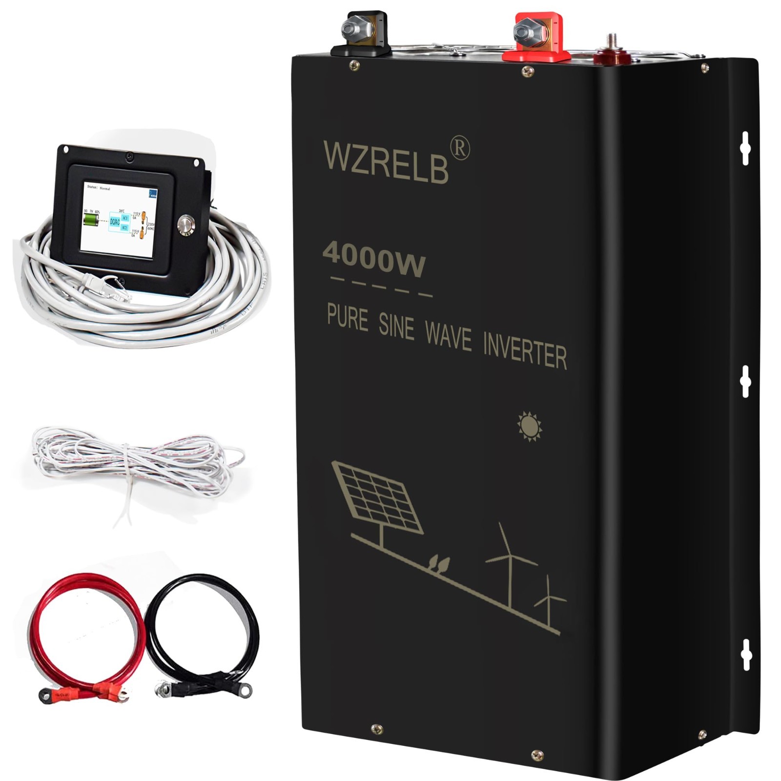 4000W Split Phase Pure Sine Wave Inverter 24V/48VDC to AC120V 240V wired new rv gallery