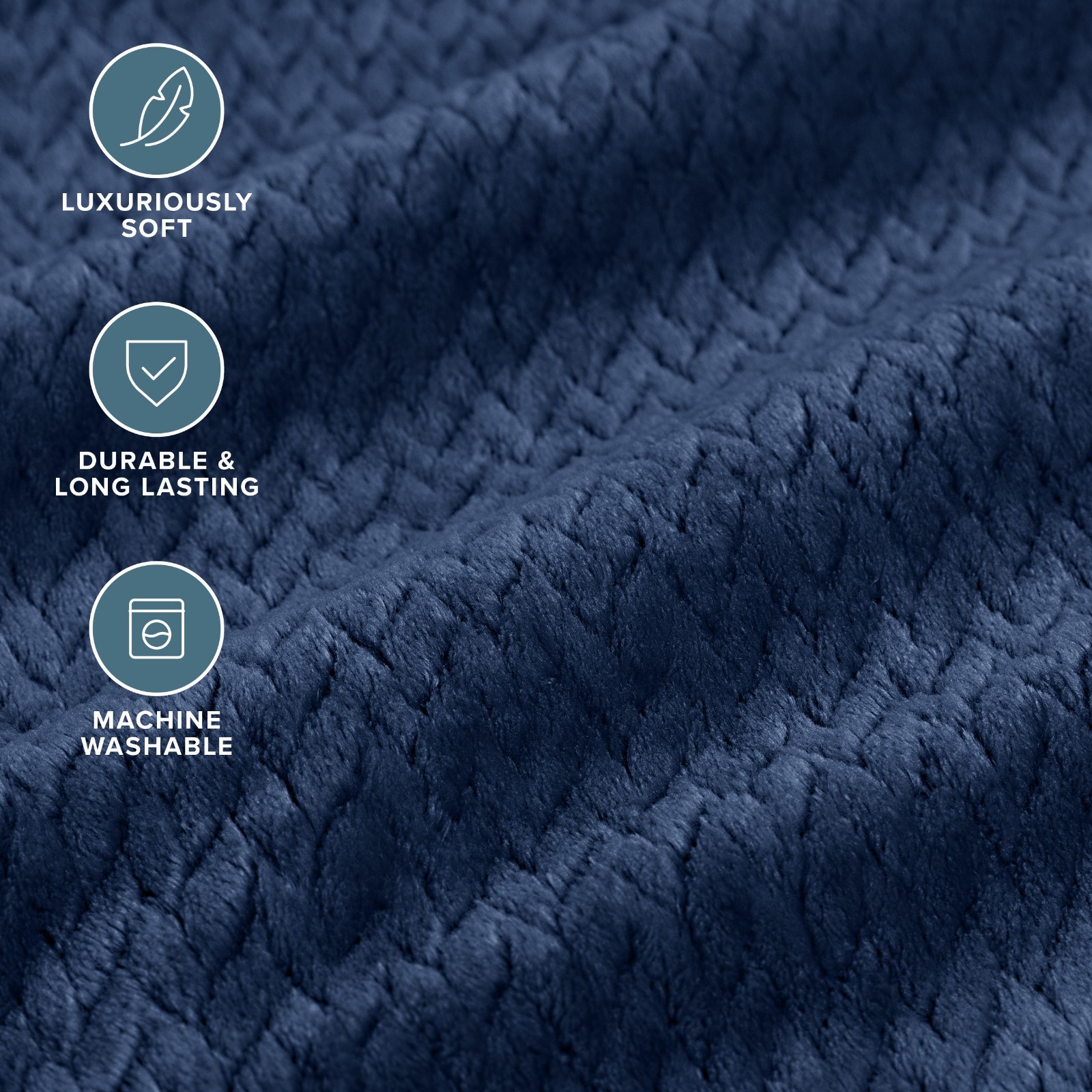 Bare Home Textured Fleece Microplush Blanket - Lightweight Blanket - Ultra Soft gallery