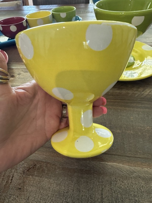 BUNGALOW POLKA DOT Home Essentials & Beyond 13 pieces dishes ice cream bowls gallery