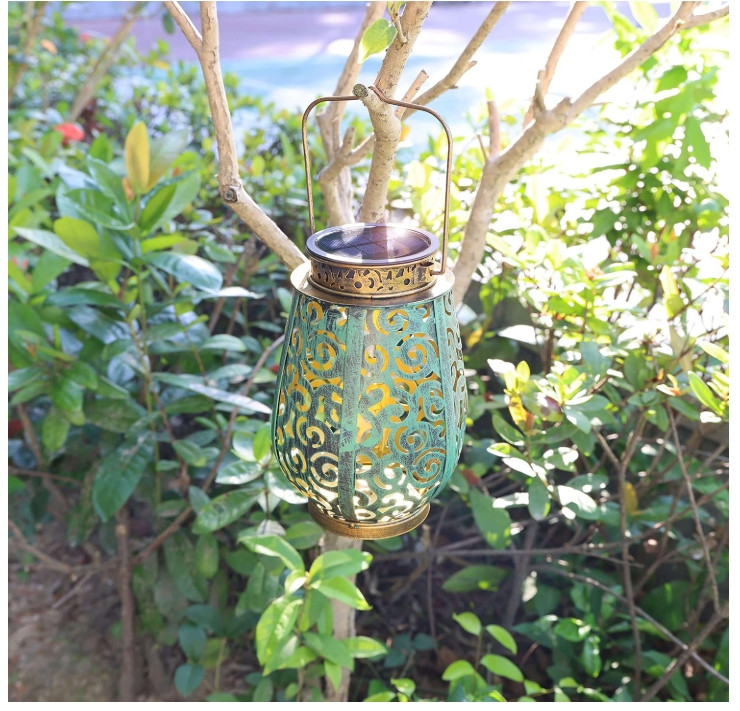 Solar Lantern Hanging Light LED Hummingbird Outdoor Garden Lamp Waterproof Decor gallery