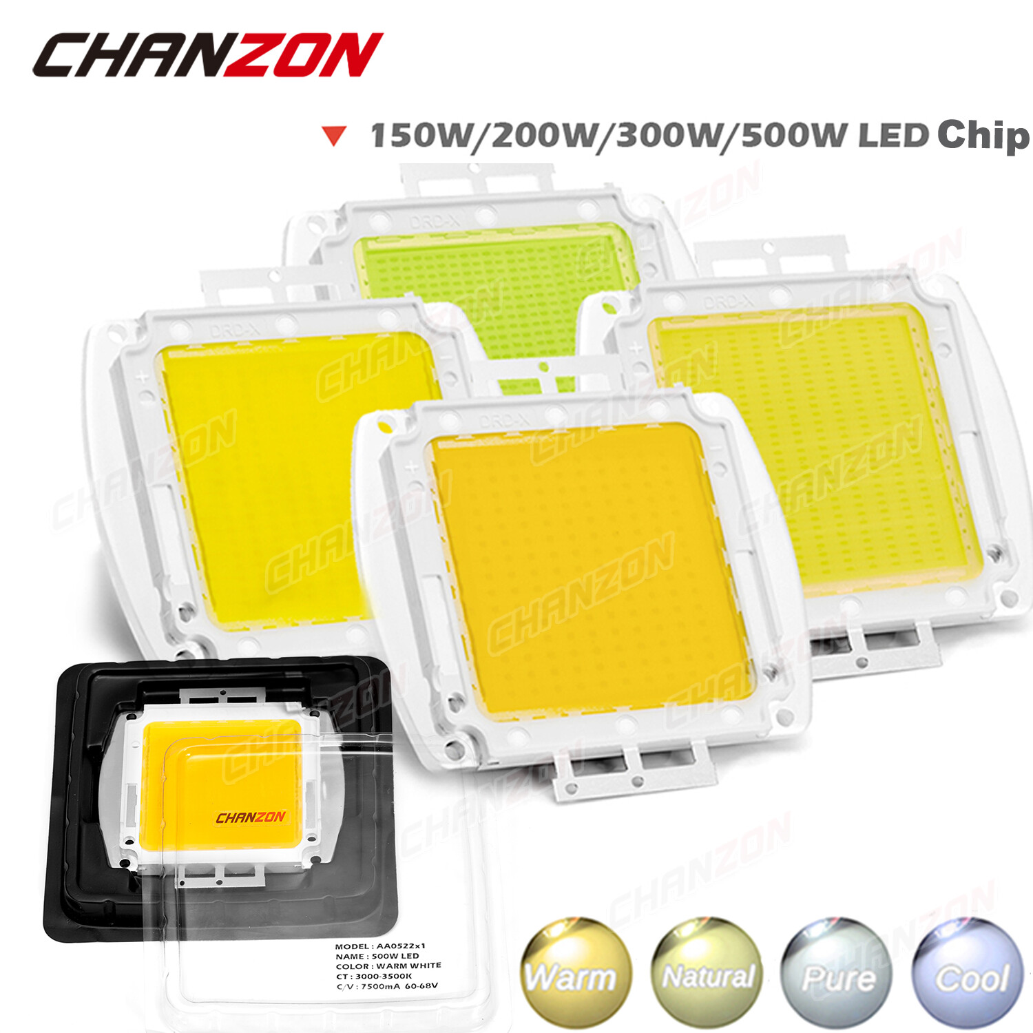 High Power Led Chip 150W 200W 300W 500W Smd Bulb Intensity Light Emitter Diode gallery