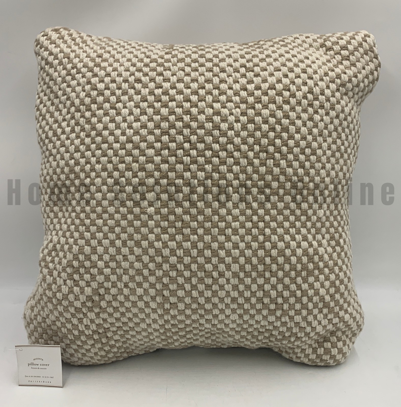 Pottery Barn Laverna Eco-Friendly Textured Indoor Outdoor Pillow 20" #S6048 gallery
