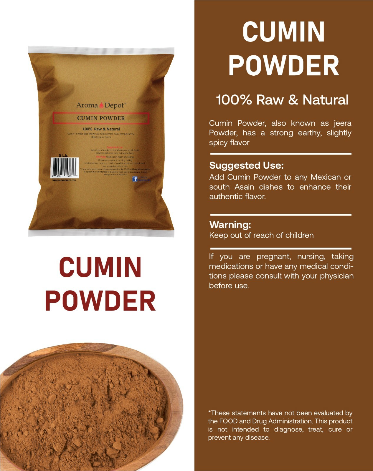 Cumin Powder From India Comino en Polvo Bulk Natural Ground Raw Non-GMO Bulk gallery