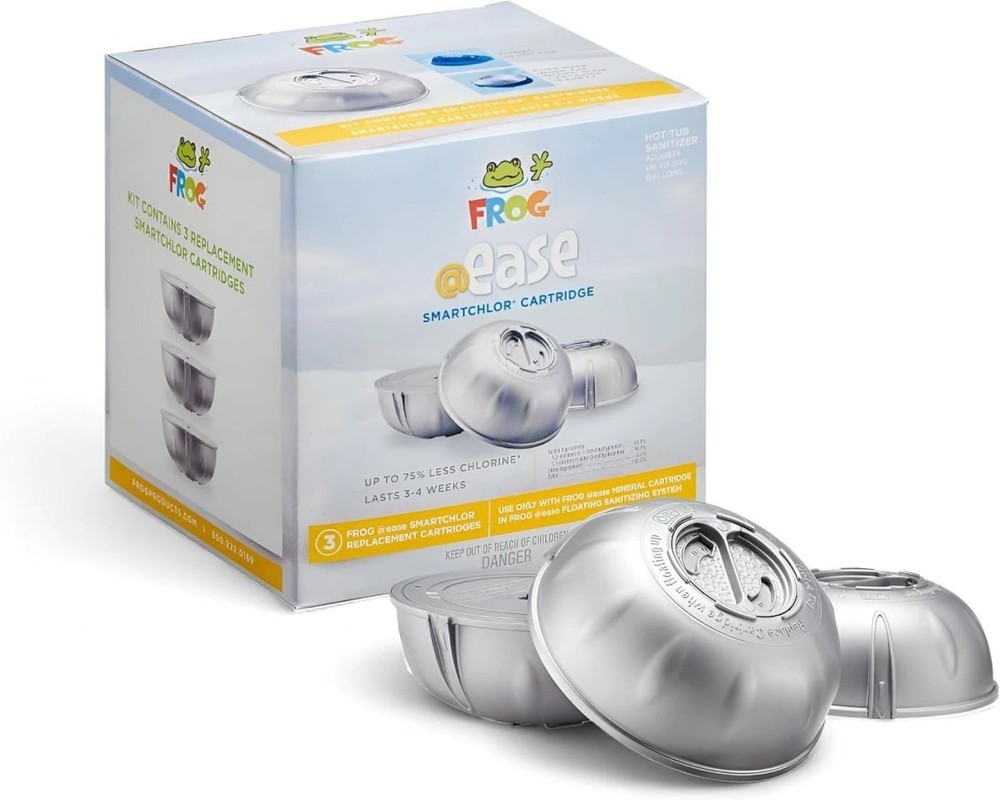 FROG @Ease Floating Replacement SmartChlor Cartridge 3-Pack Frog (01-14-3258)